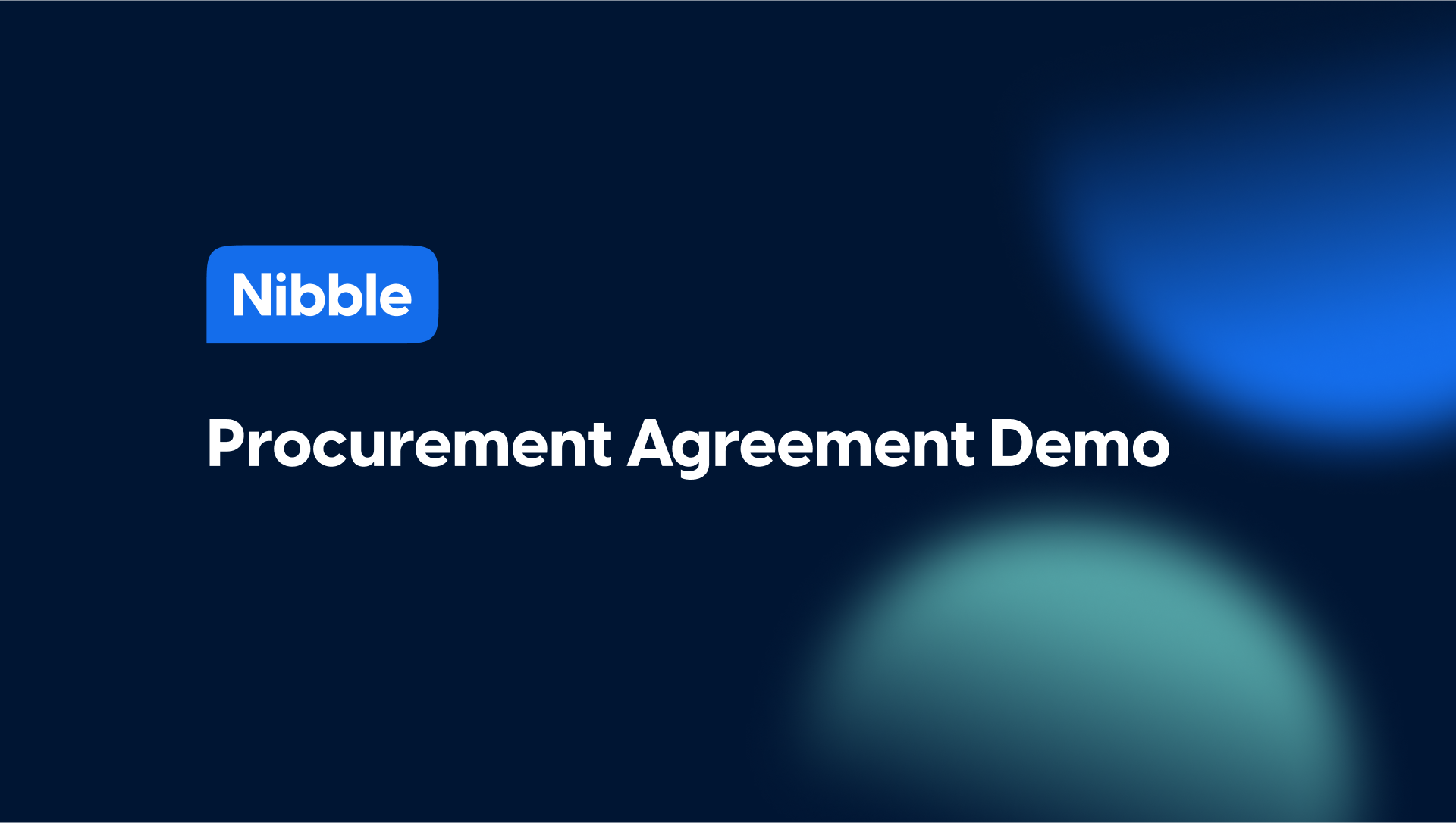 Nibble - The AI negotiation platform for procurement